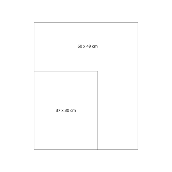 Schéma des dimensions de cadres disponibles