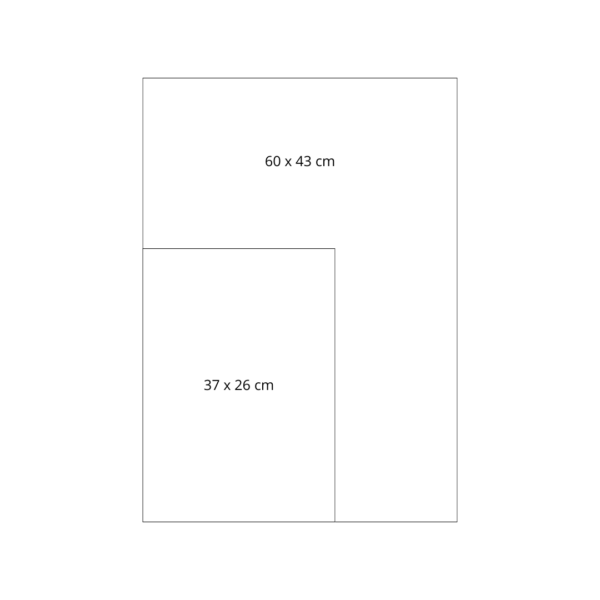 Schéma des dimensions de cadres disponibles